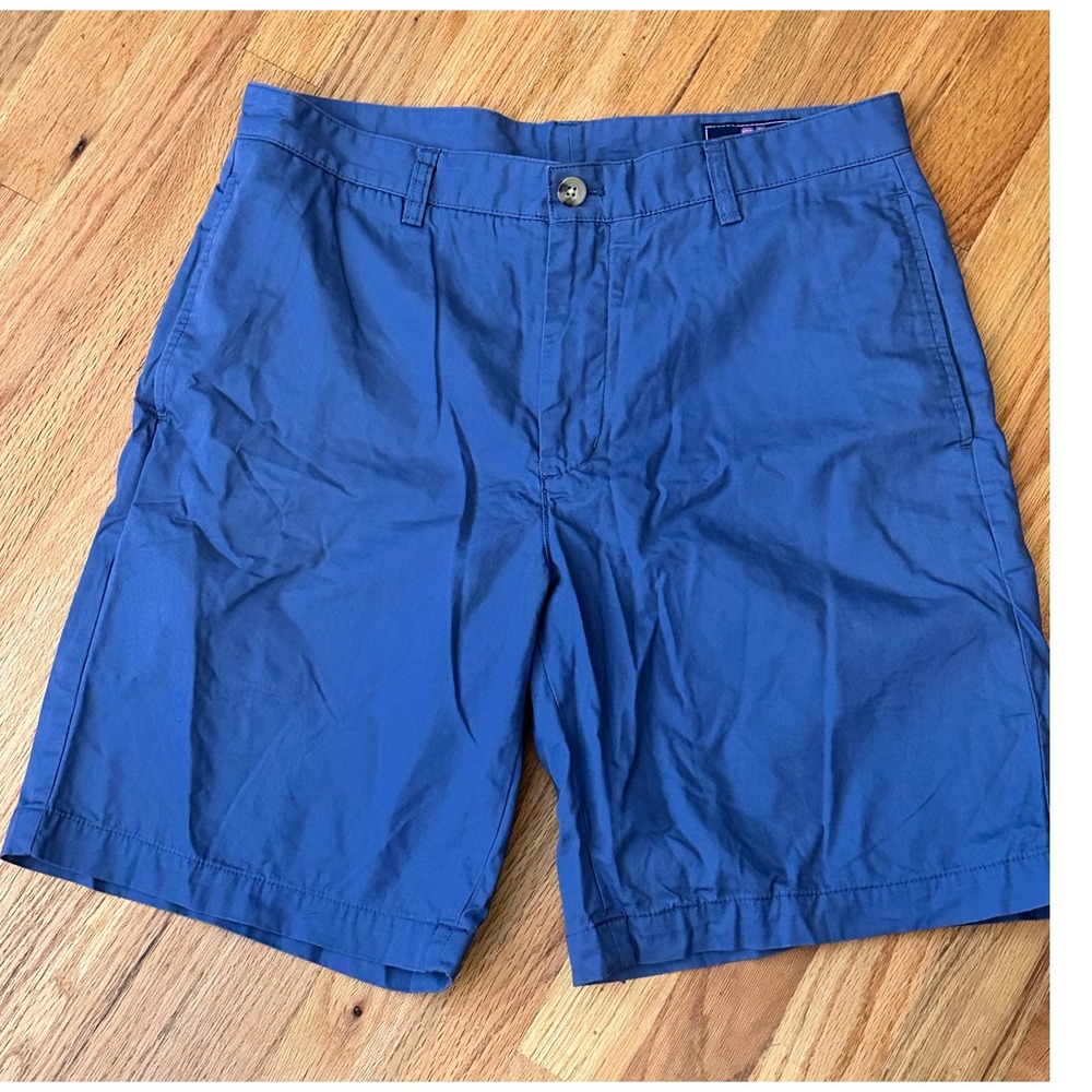 Vineyard‎ Vines Blue Cotton Mens Casual Shorts 32 Summer 9" inseam